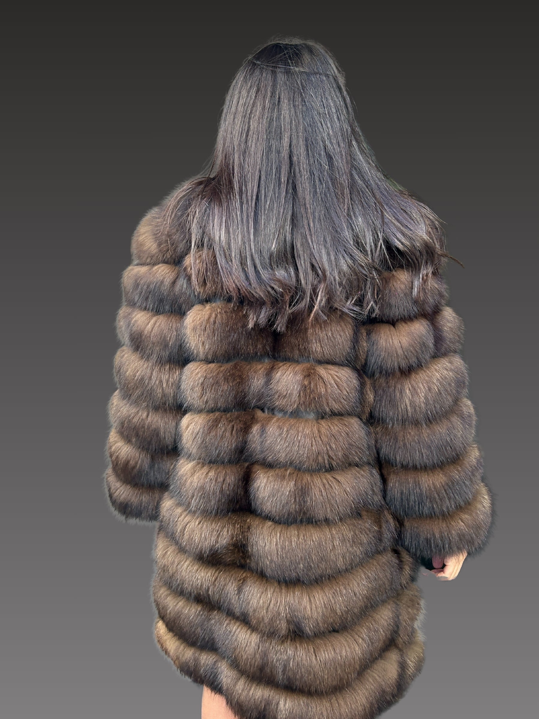 Transformer Women Fox Fur Jacket Short