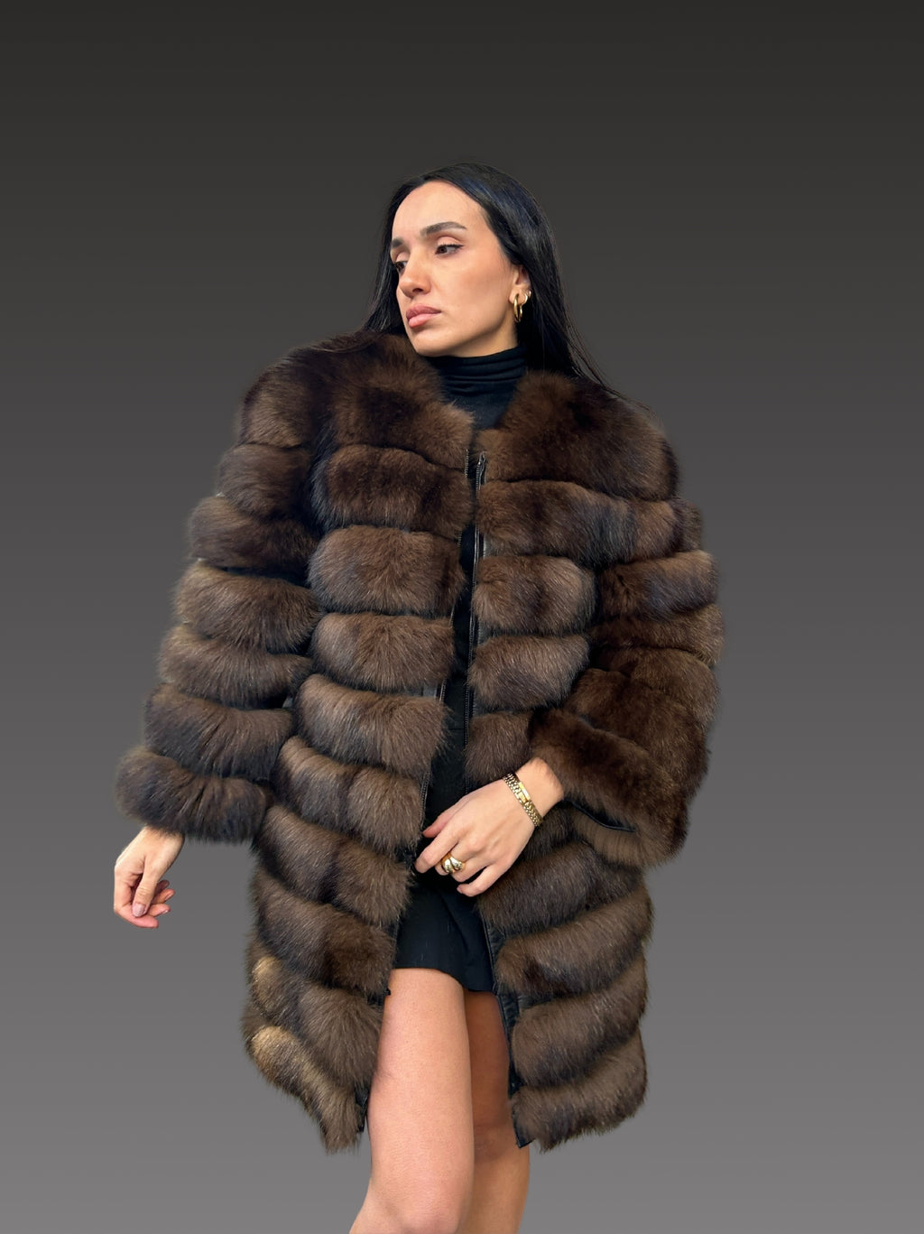 Transformer Women Fox Fur Jacket Short
