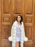 Women Knitted Fox Fur - Women Fur ( White )