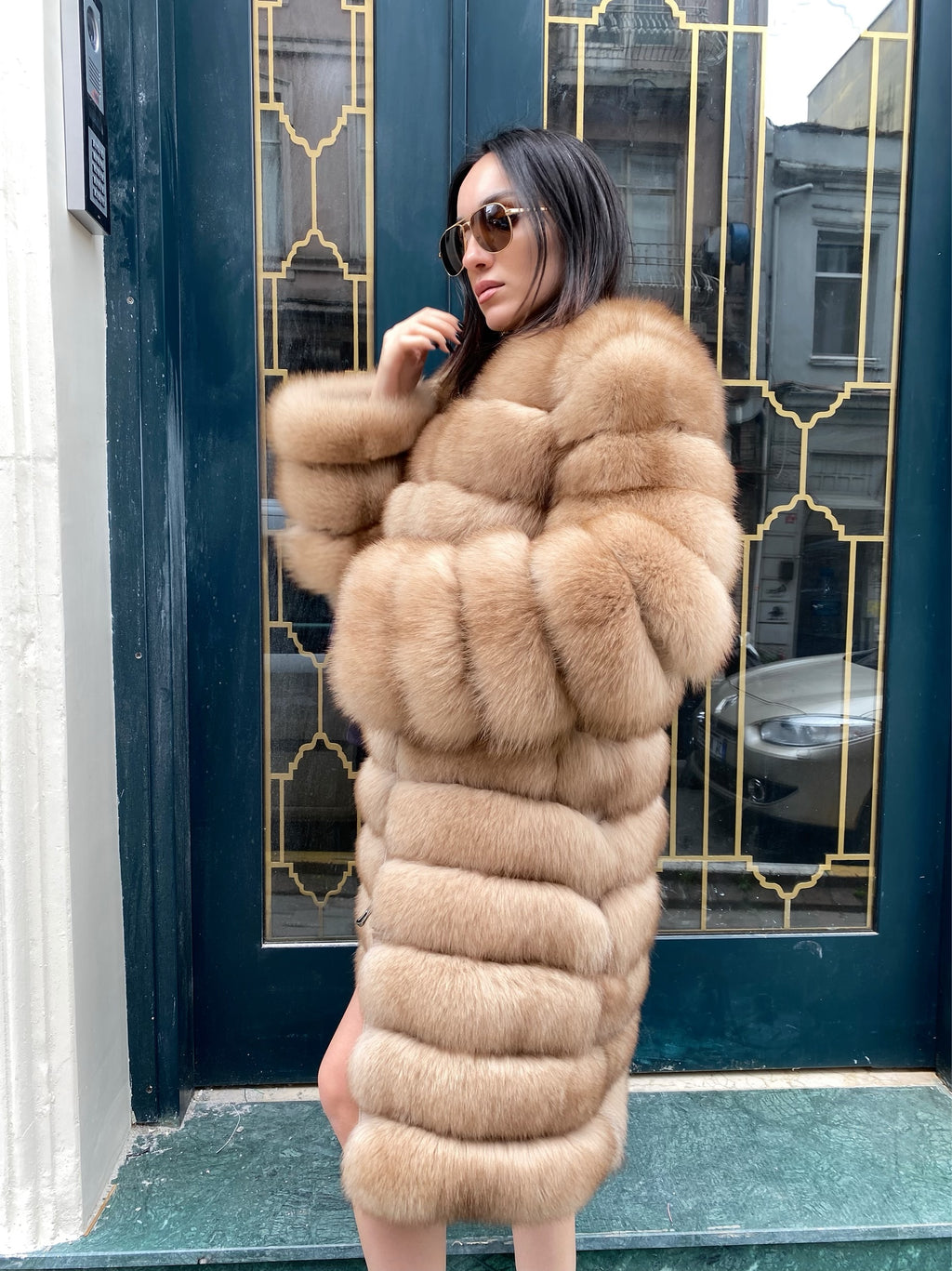 Transformer Women Fox Fur Jacket Short