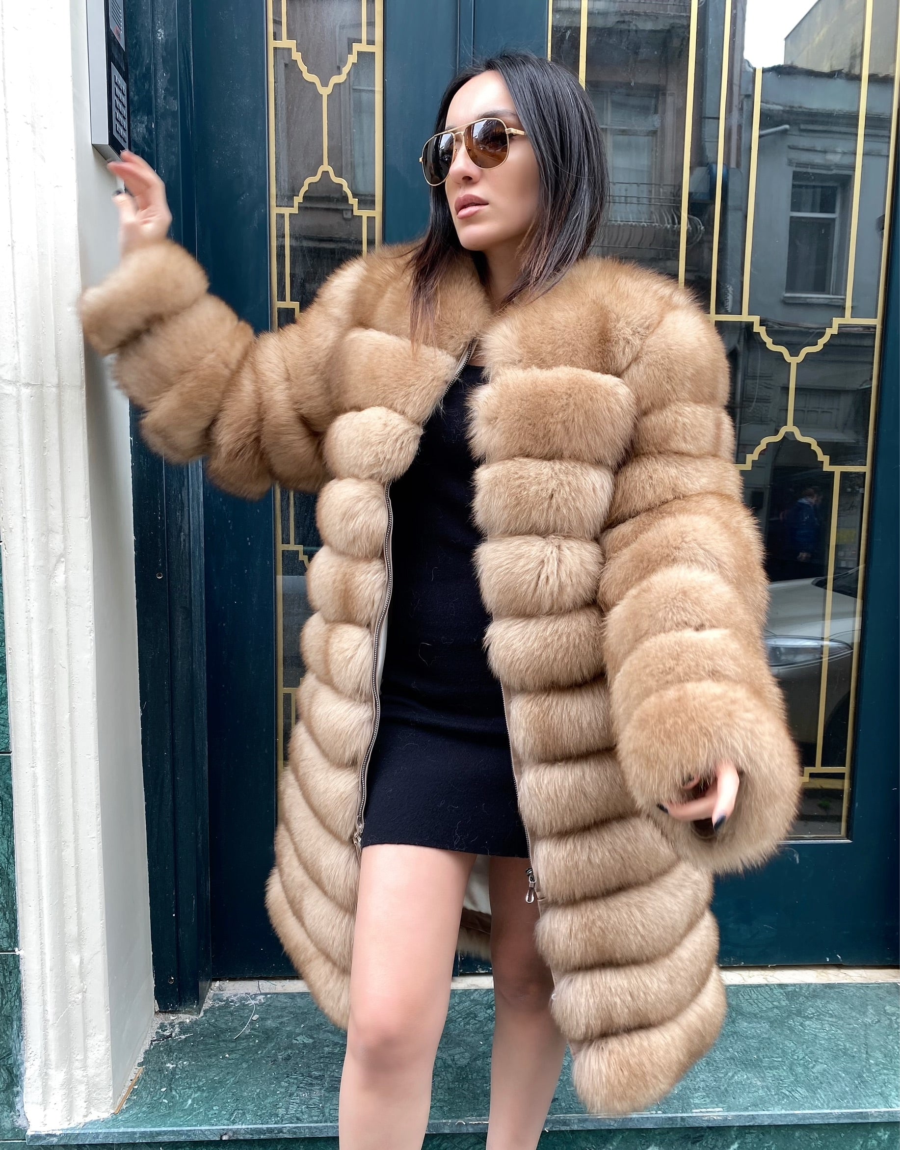 Transformer Women Fox Fur Jacket Short