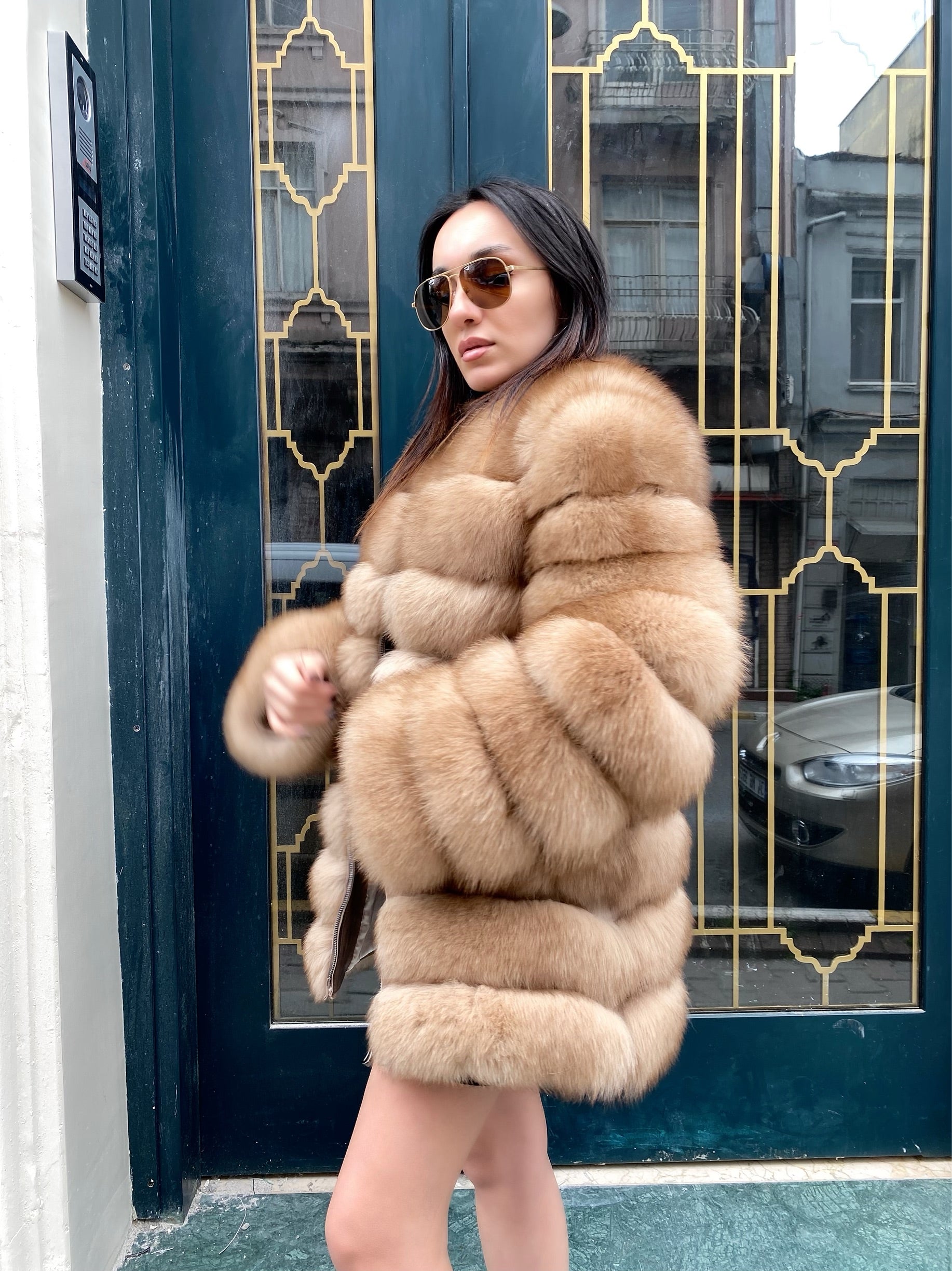 Transformer Women Fox Fur Jacket Short