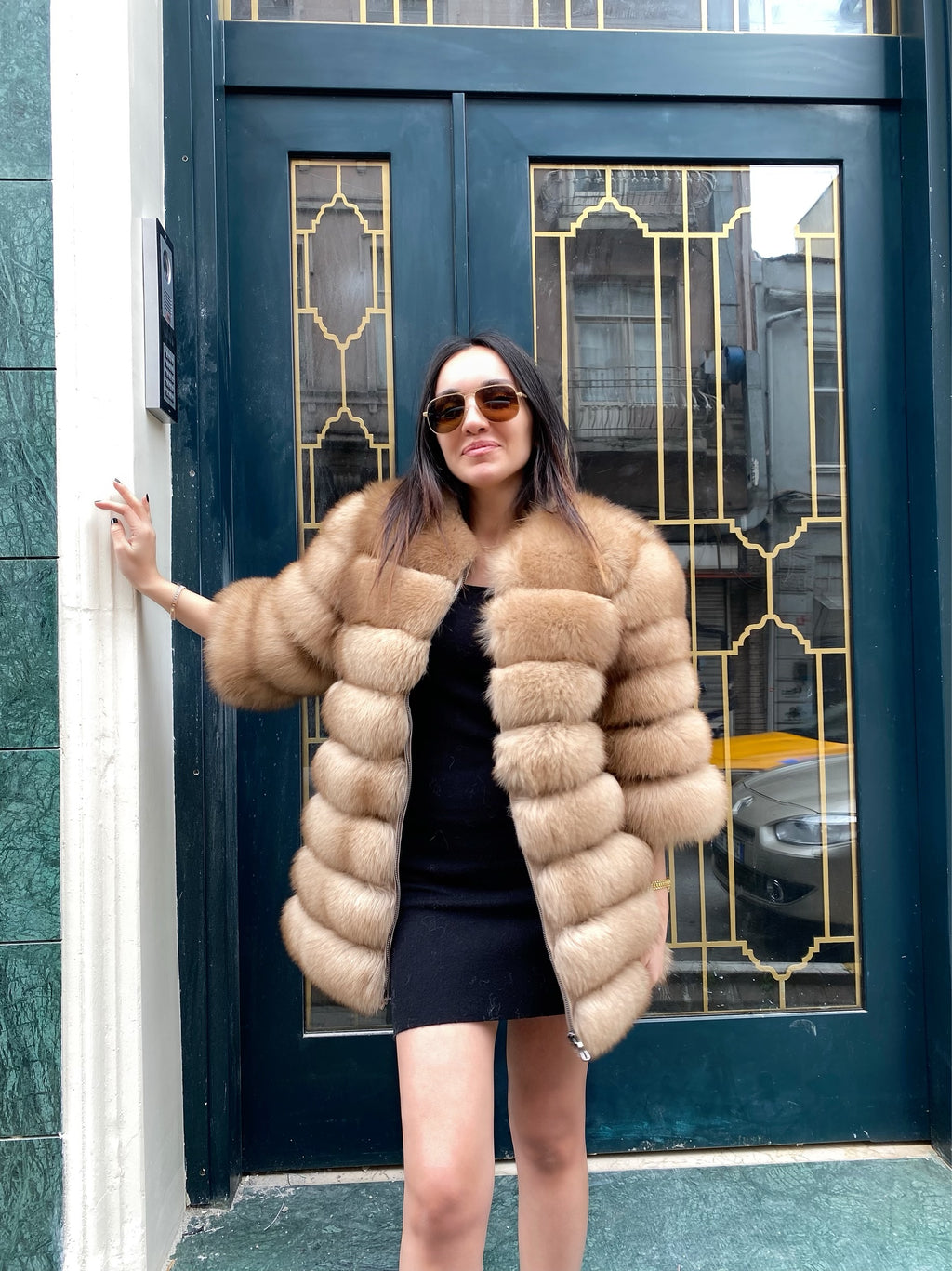 Transformer Women Fox Fur Jacket Short