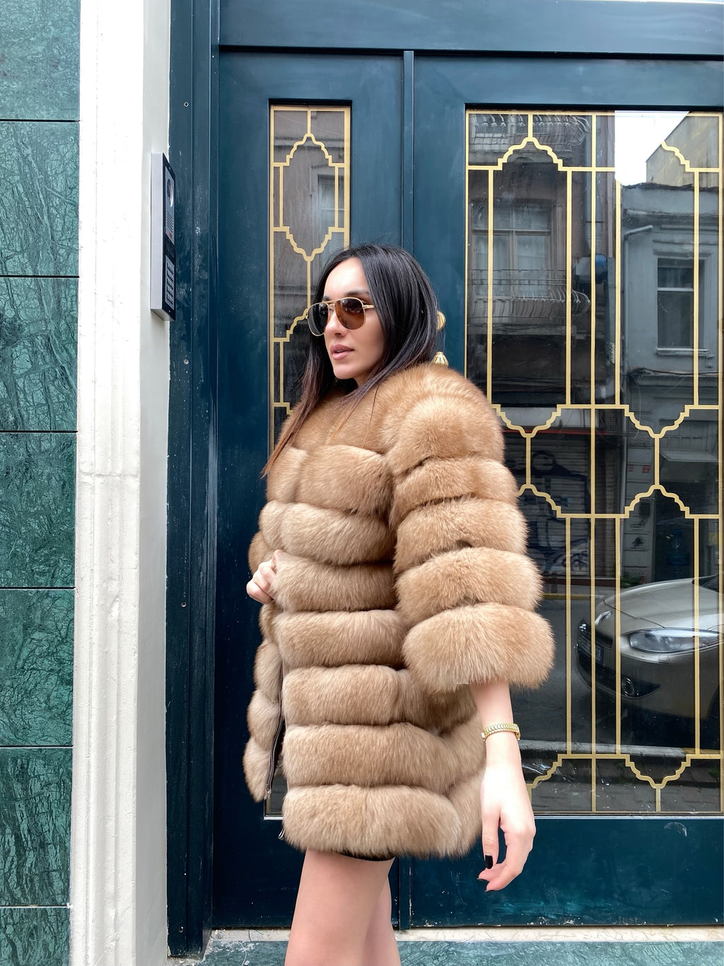 Transformer Women Fox Fur Jacket Short