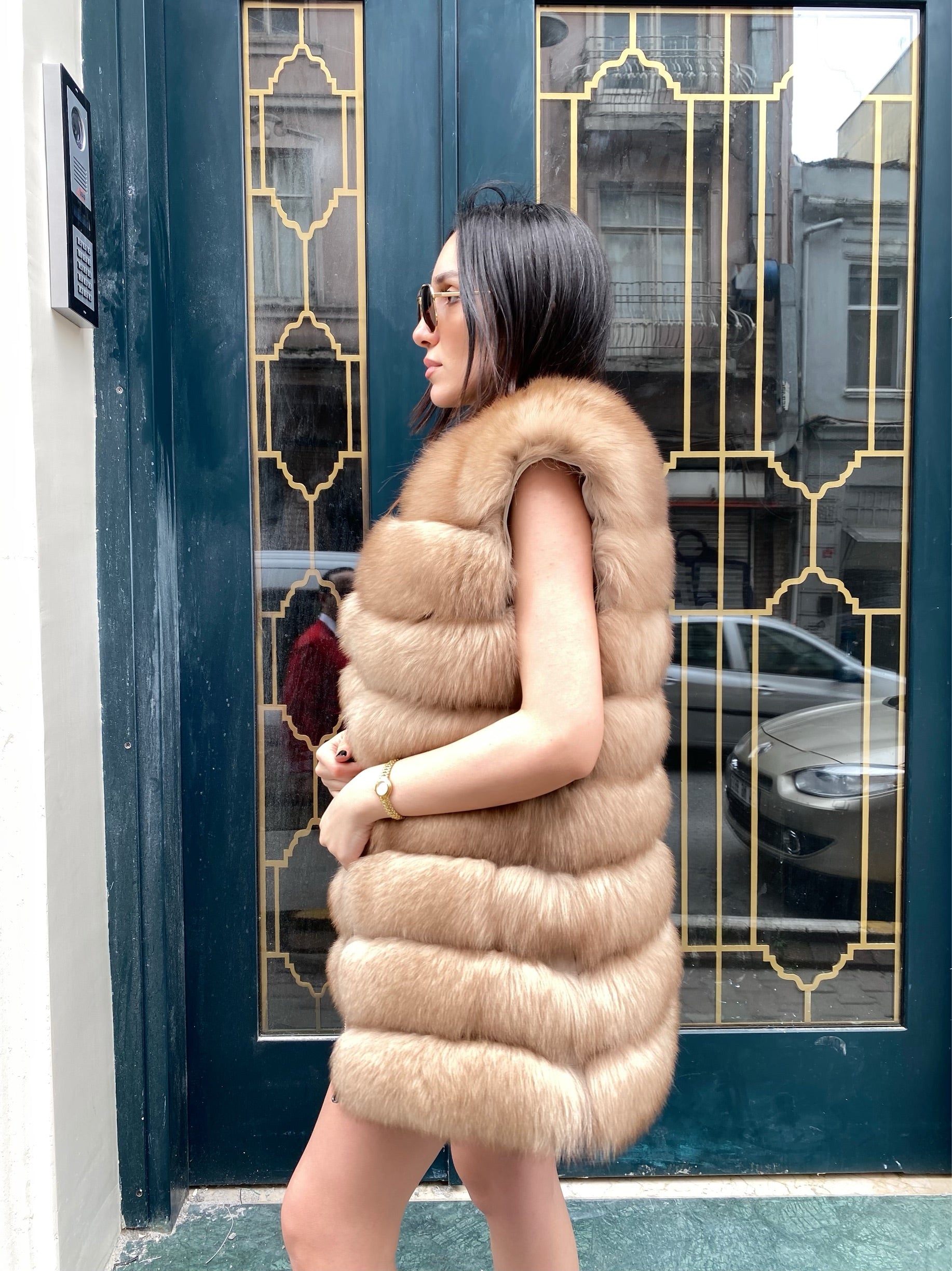 Transformer Women Fox Fur Jacket Short