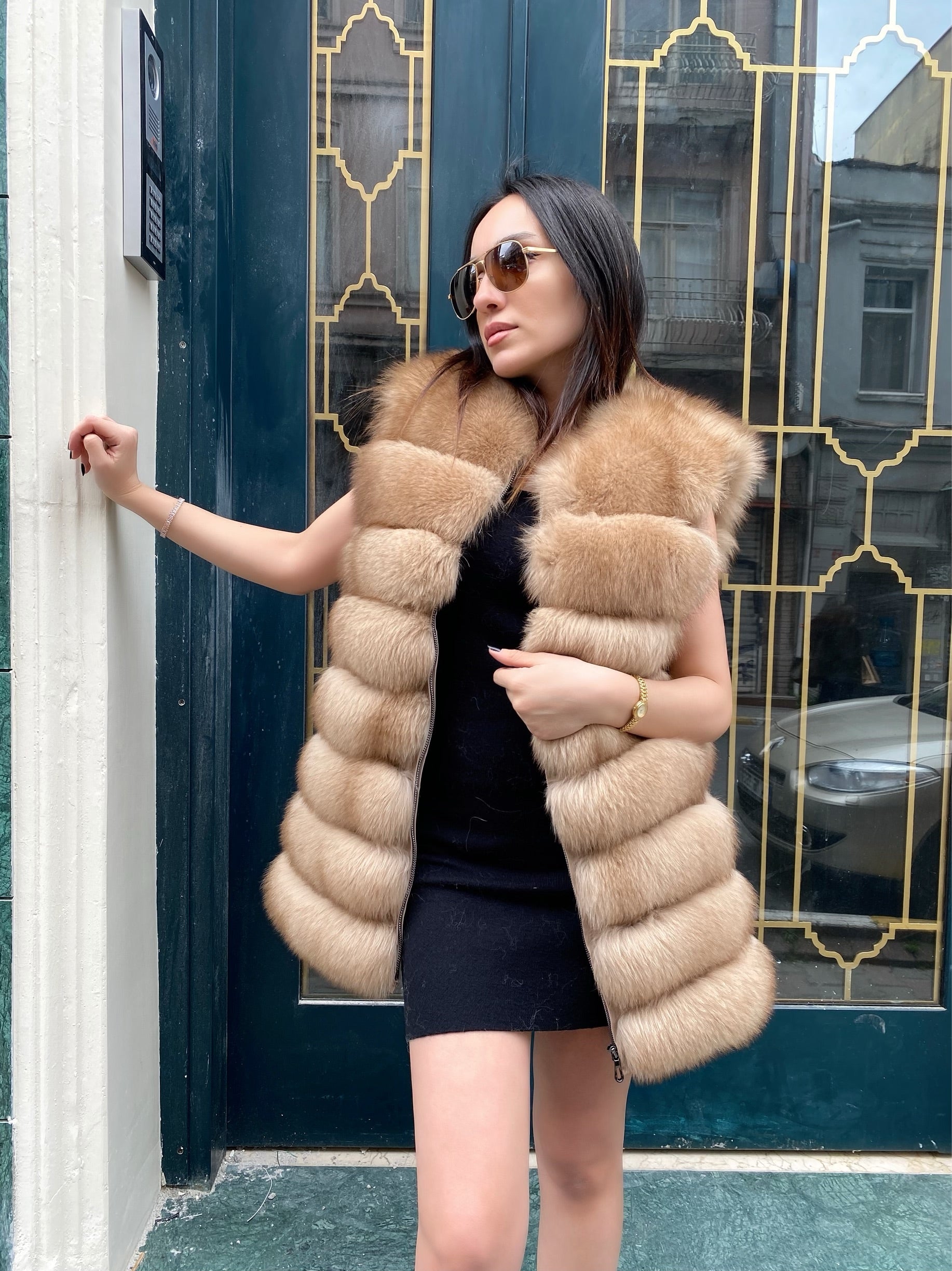 Transformer Women Fox Fur Jacket Short