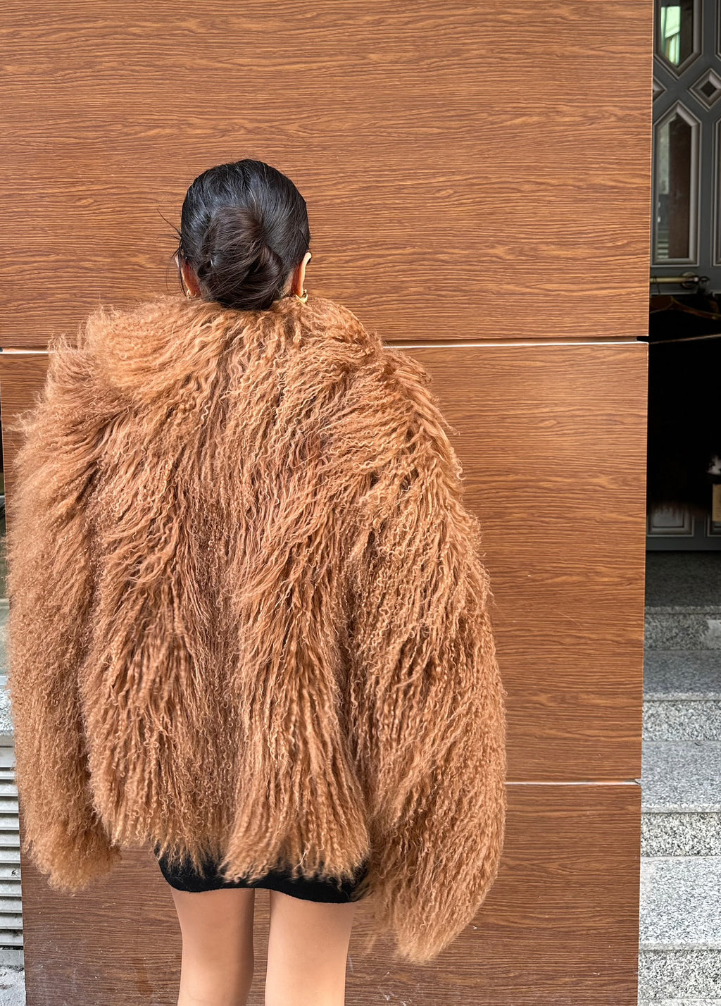 Camel Real Tibetan Lamb Fur