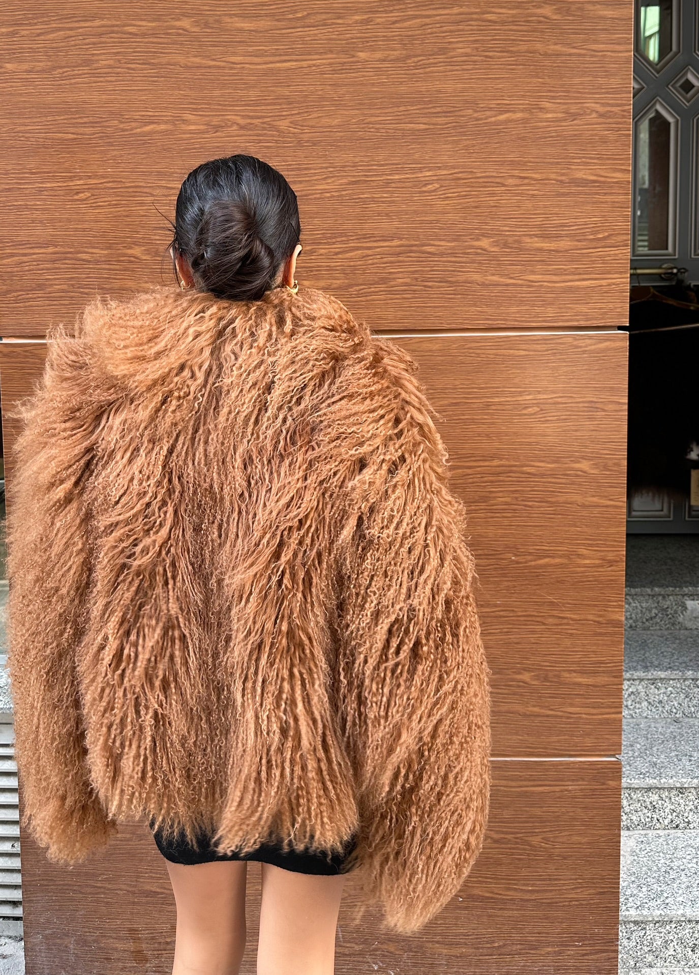 Camel Real Tibetan Lamb Fur