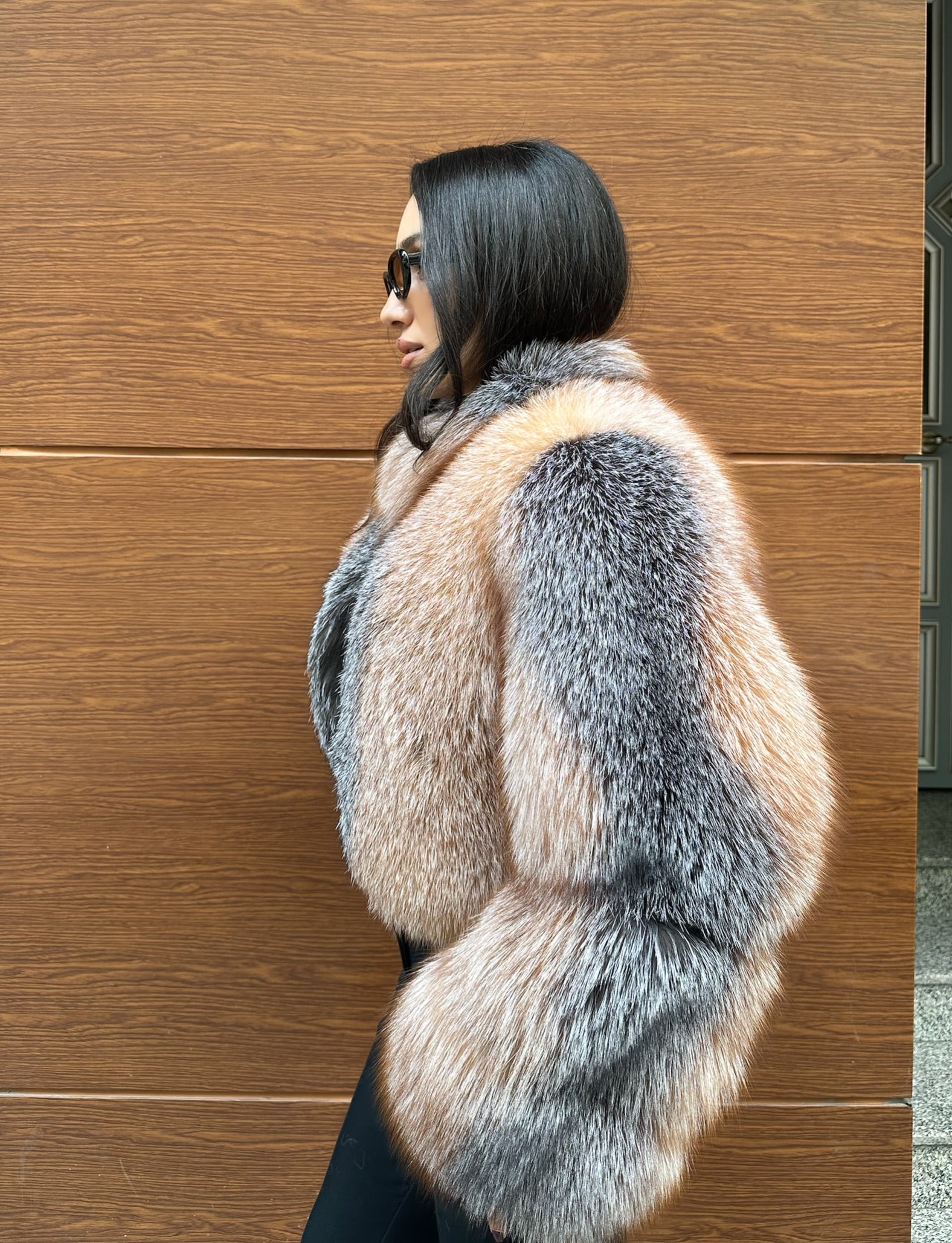 Premium Quality Natural Frost Fox Fur Jacket
