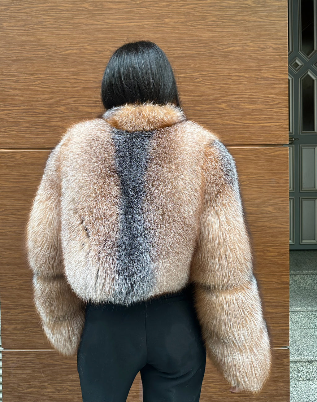 Premium Quality Natural Frost Fox Fur Jacket