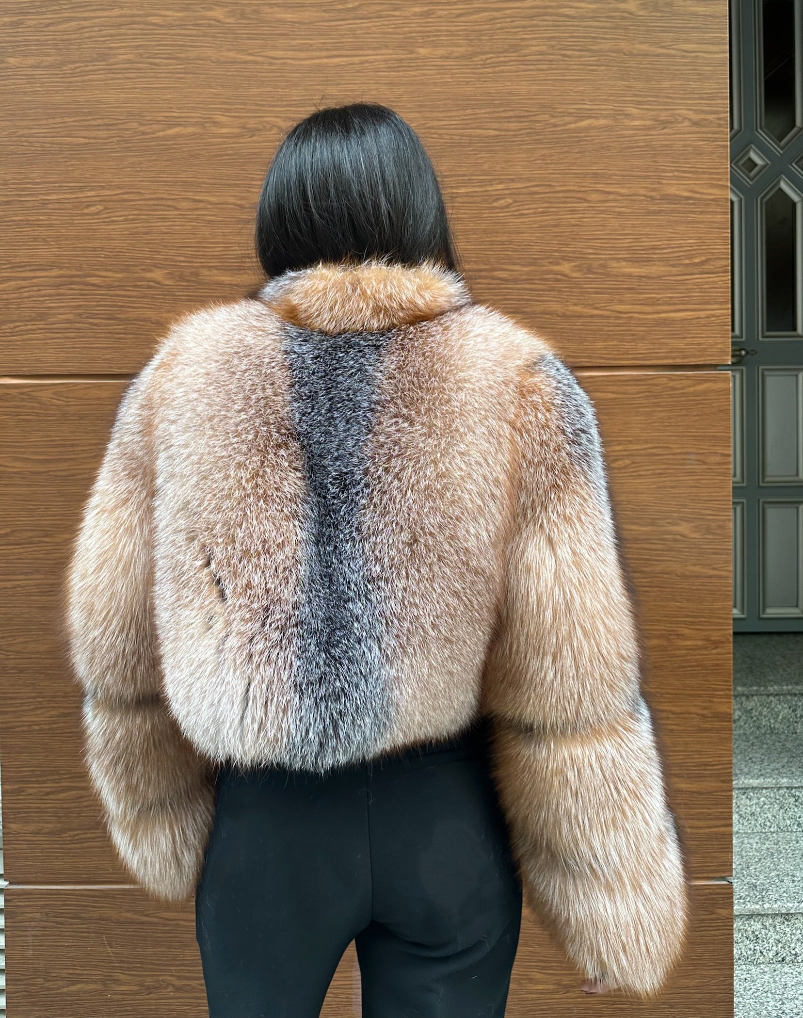 Premium Quality Natural Frost Fox Fur Jacket