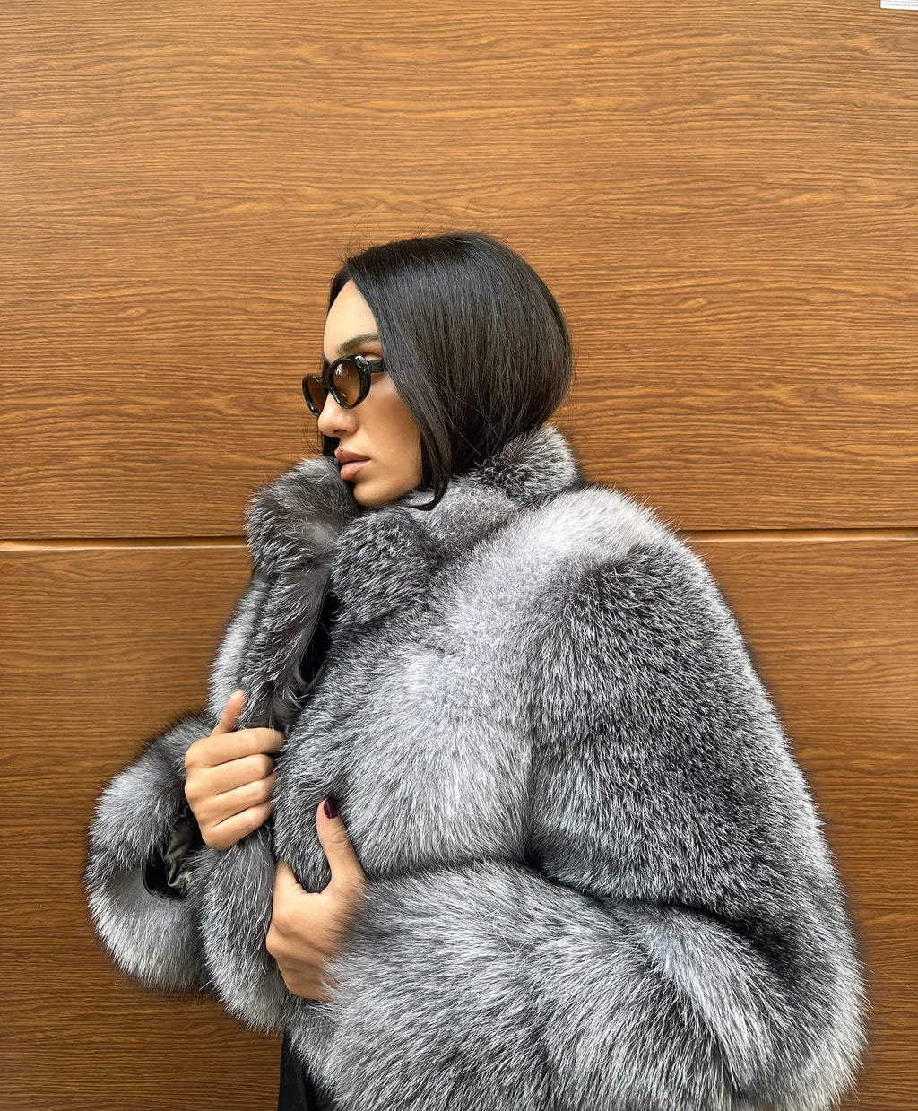 Best Quality Frost Fox Fur Jacket