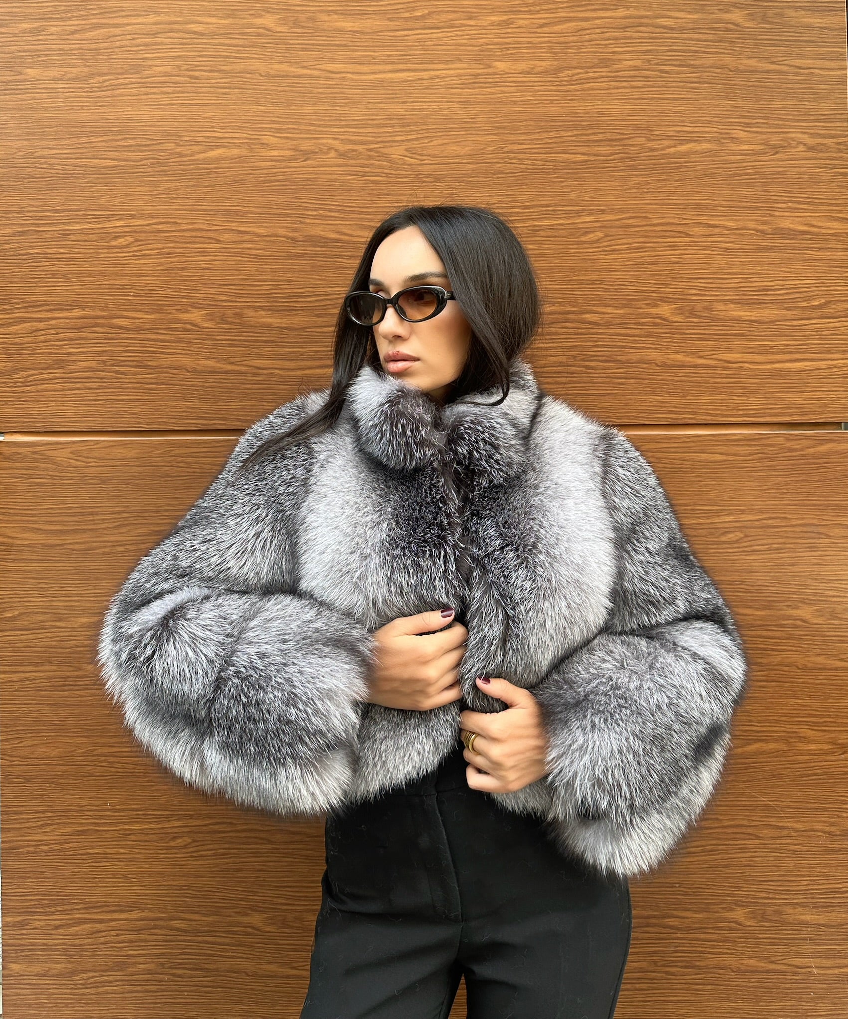 Best Quality Frost Fox Fur Jacket
