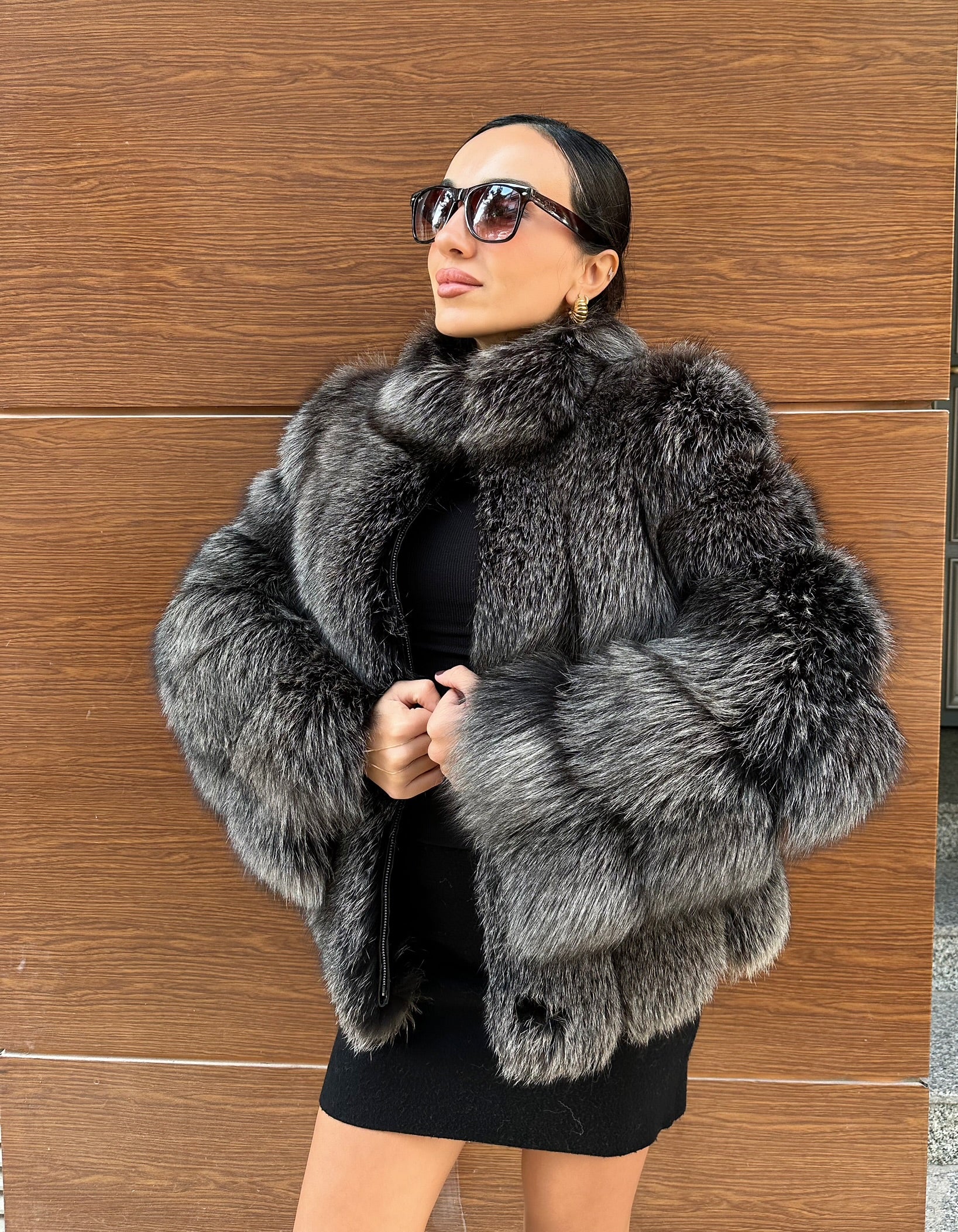 Best Quality Frost Fox Fur Jacket