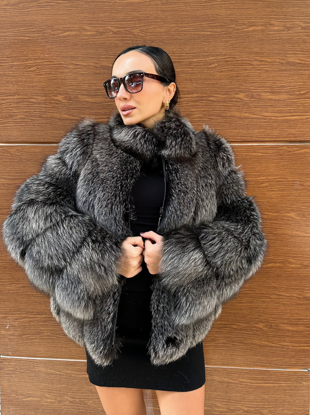Best Quality Frost Fox Fur Jacket