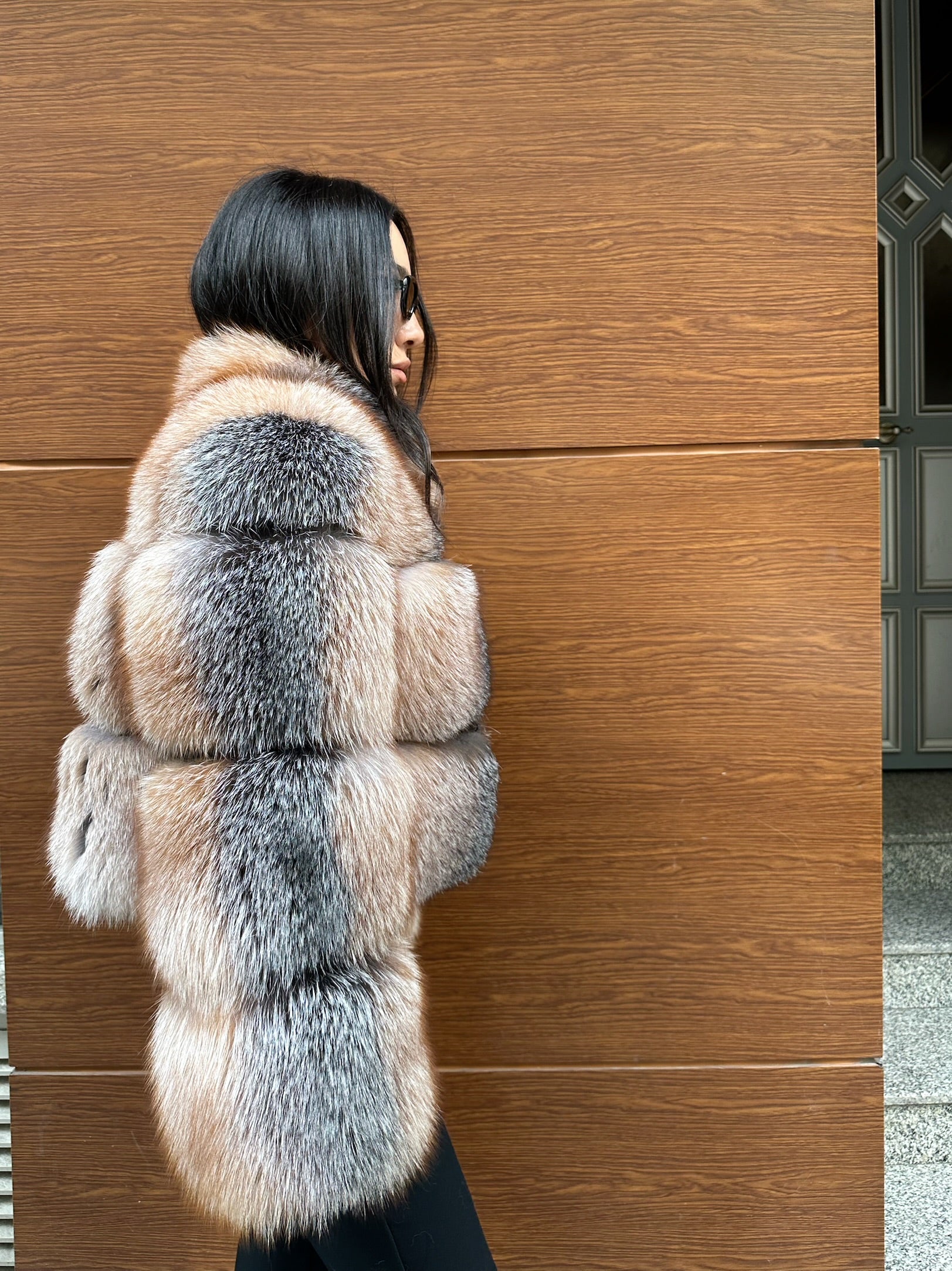 Premium Quality Frost Natural Fox Fur Jacket