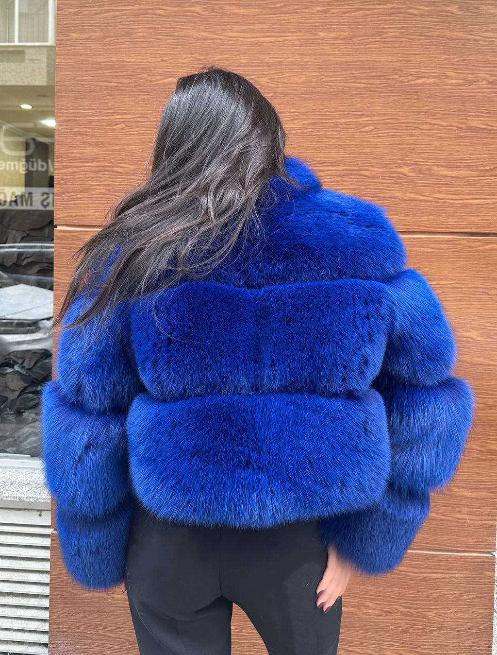 Premium Quality Blue Fox Fur Jacket