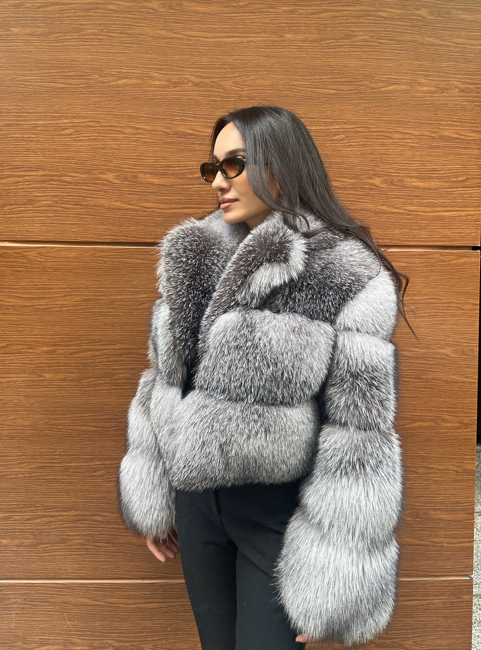 Best Quality Frost Fox Fur Jacket