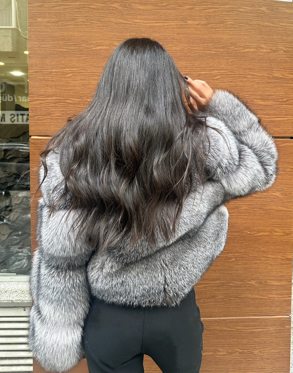 Best Quality Frost Fox Fur Jacket