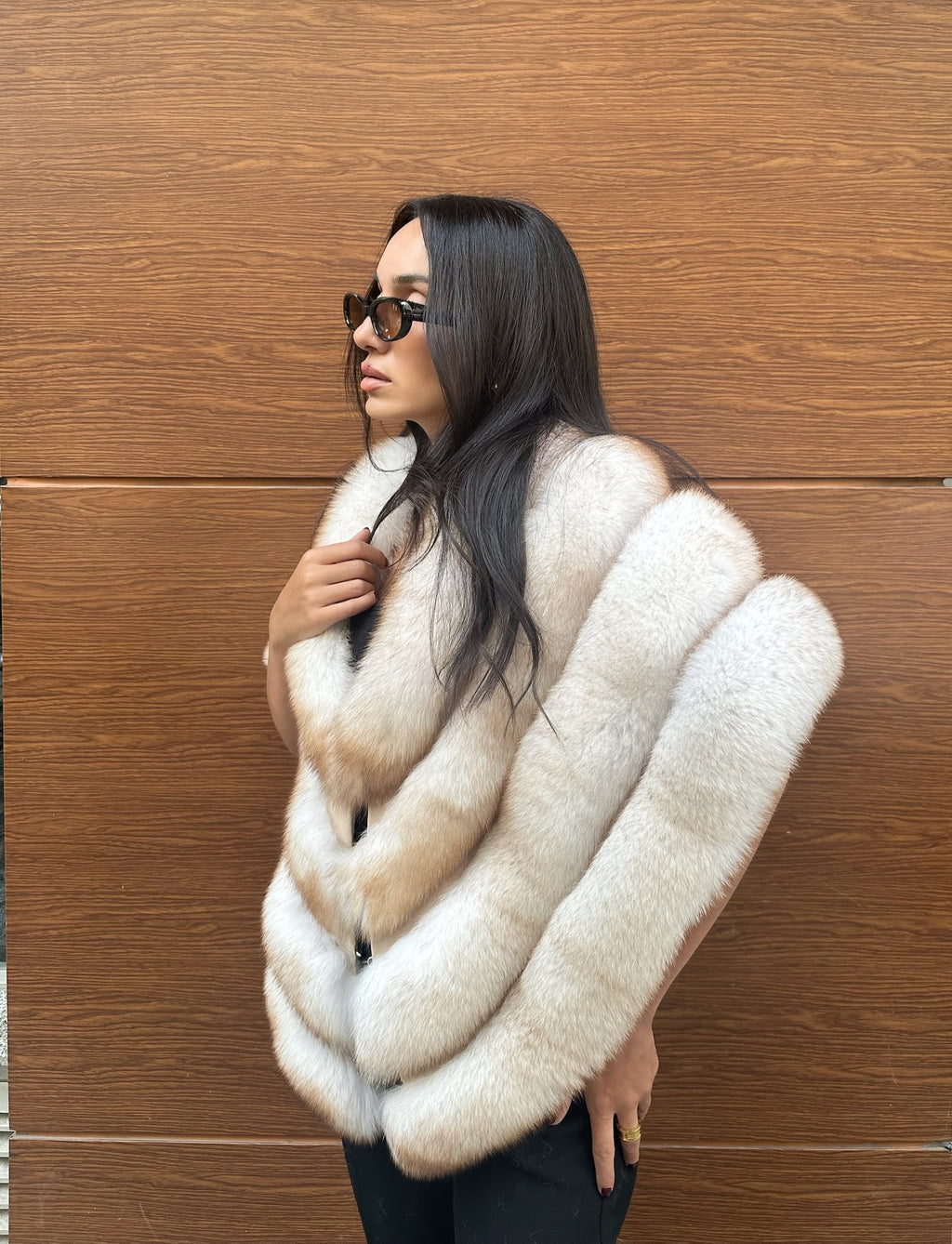 Premium Quality Fox Fur Shawl