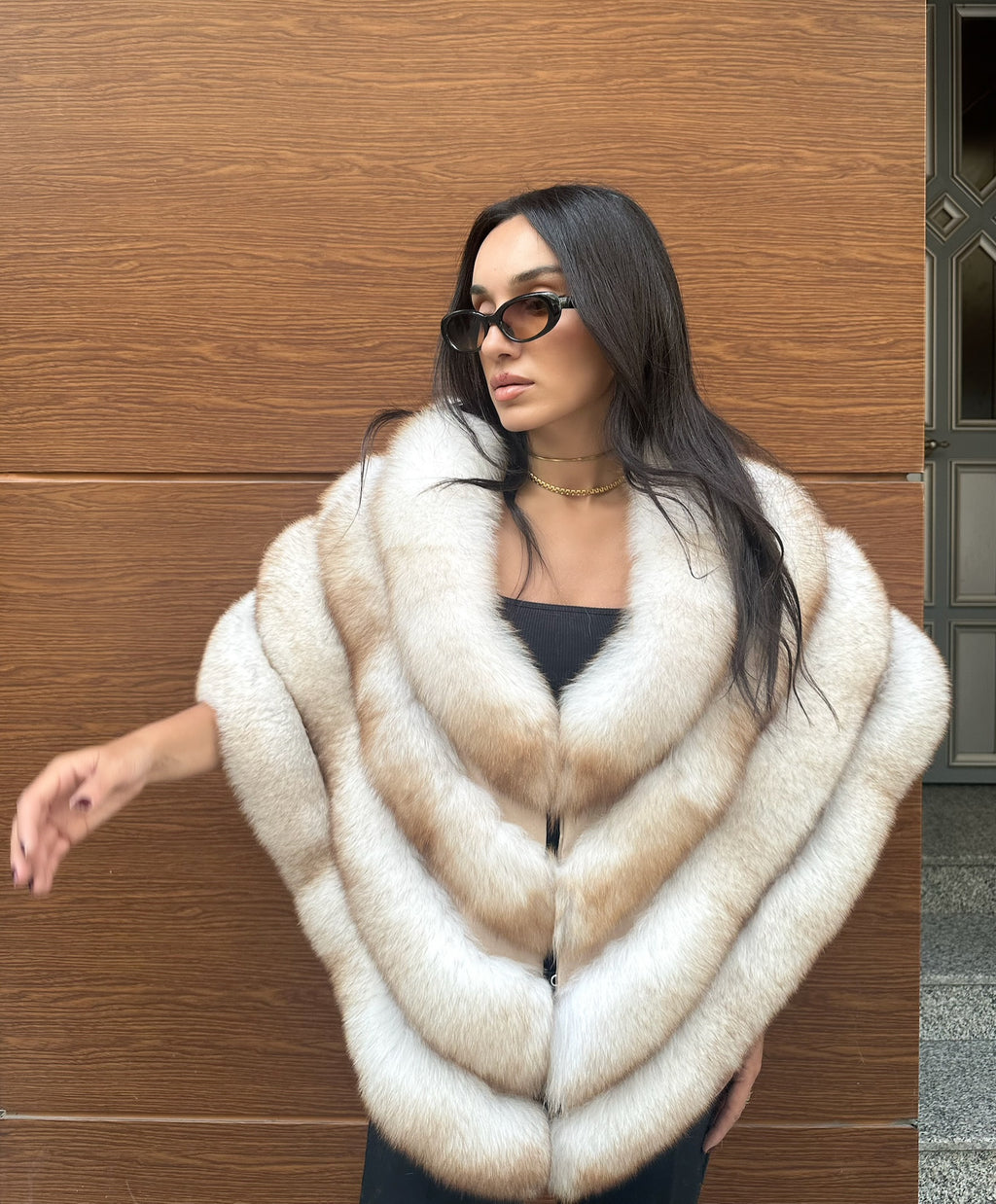 Premium Quality Fox Fur Shawl