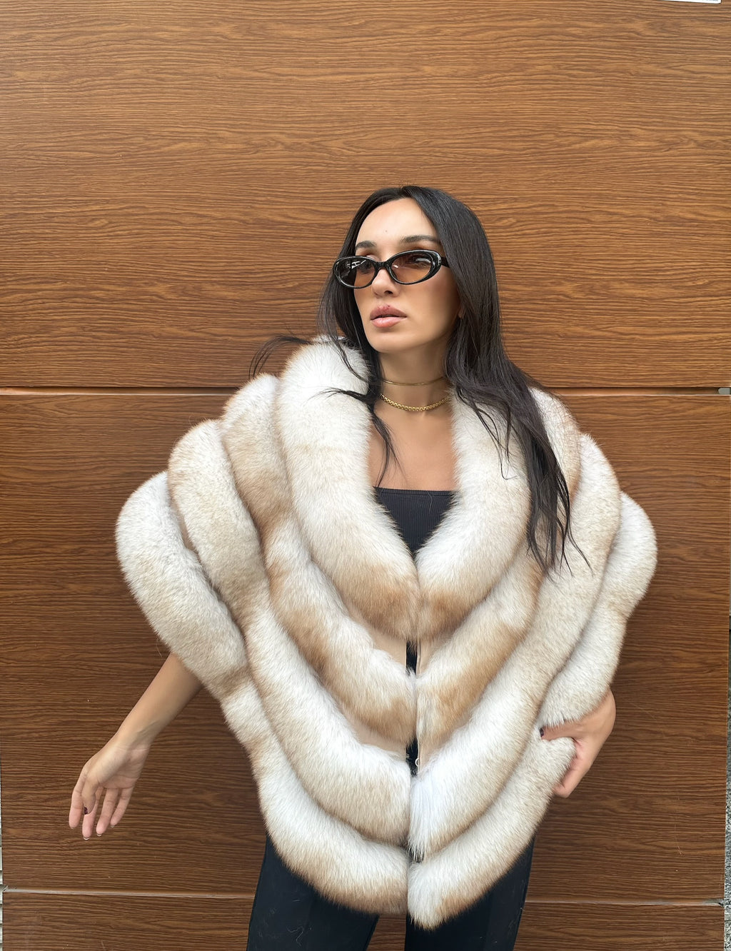Premium Quality Fox Fur Shawl