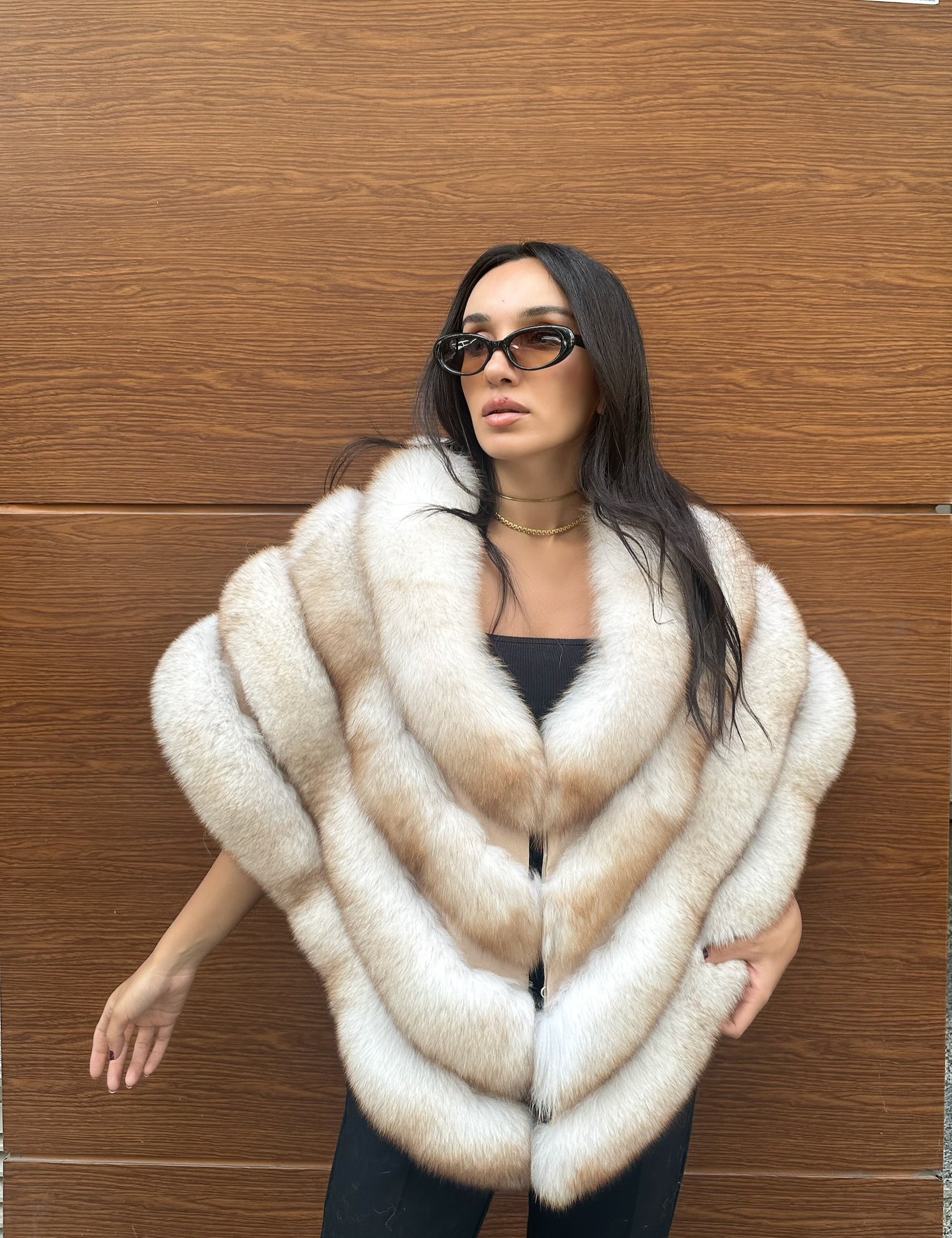 Premium Quality Fox Fur Shawl