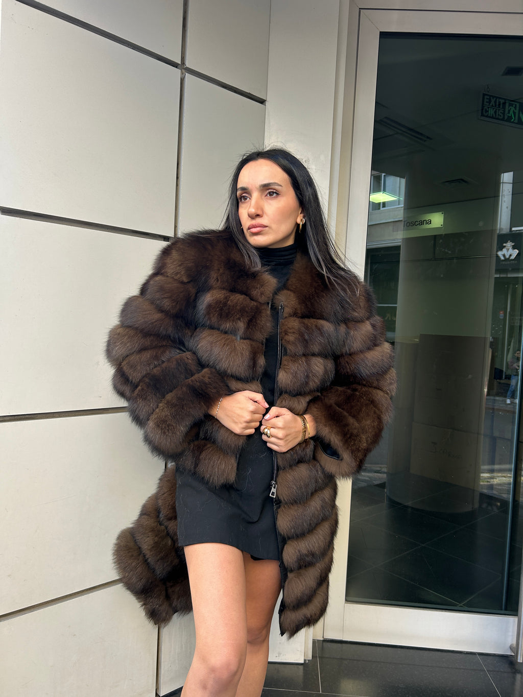 Transformer Damen Fuchsfelljacke kurz